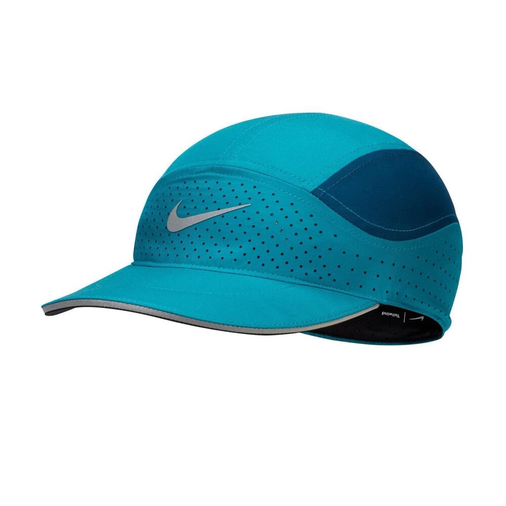 Nike Adult Tailwind Perforated ADV Running Hat/Cap, Teal Blue, BV2204-367